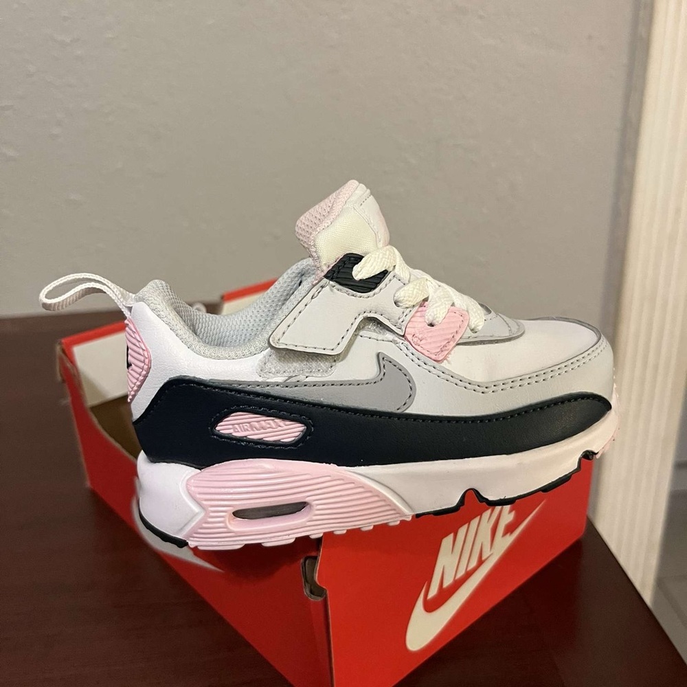 Nike Kids' White, Pink, and Black Sneakers